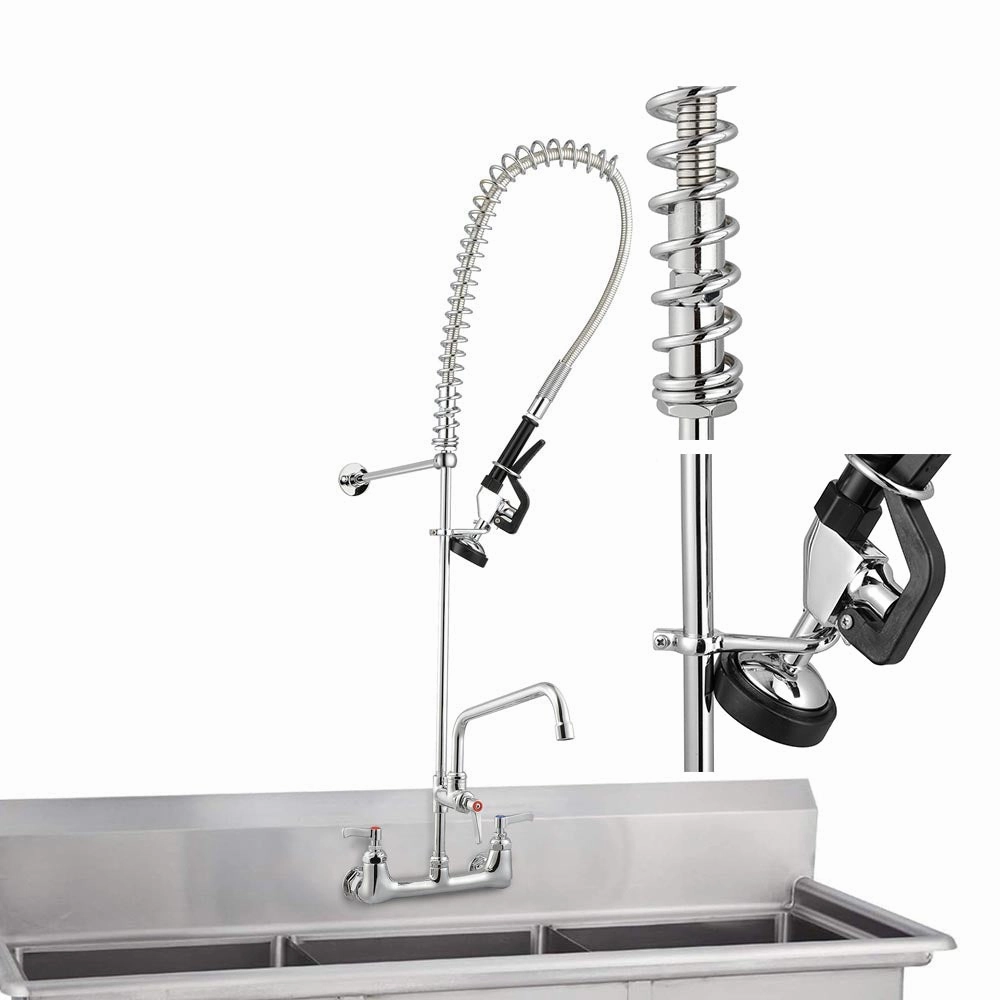 TheLAShop Commercial Pre-Rinse Faucet with Sprayer Wall Mount