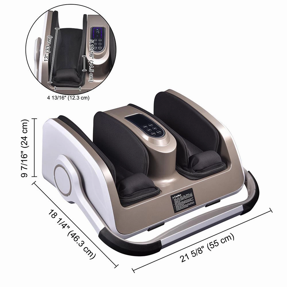 TheLAShop Foot and Calf Massager Heated Reflexology with Remote