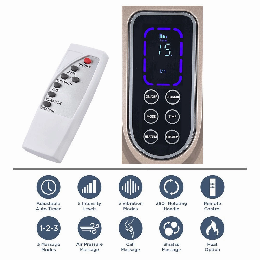 TheLAShop Foot and Calf Massager Heated Reflexology with Remote
