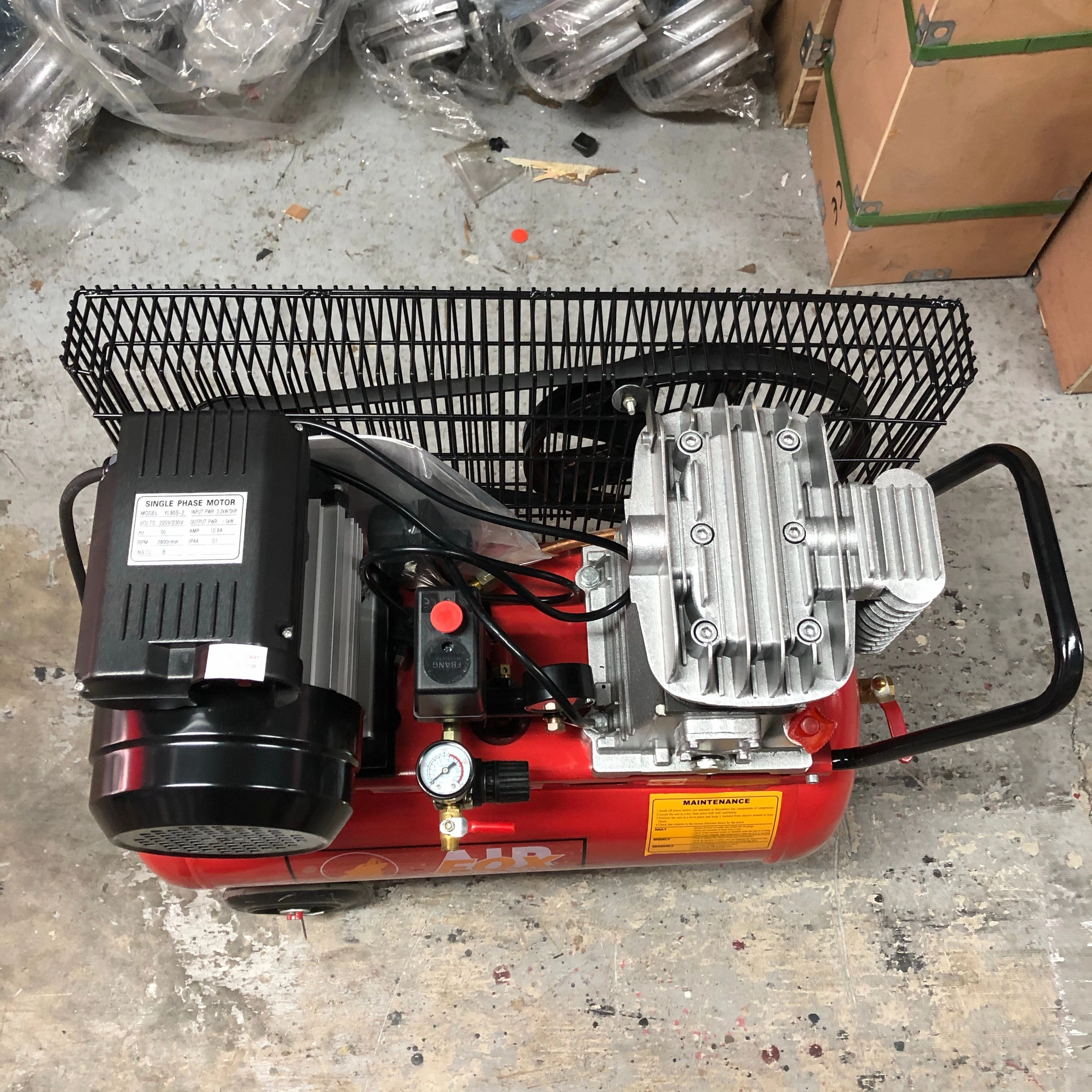 Tiger 3HP 220V Belt Driven Air Compressor (FOR EXPORT ONLY) | Tank Size : 30L, 50L | Model : A-3008