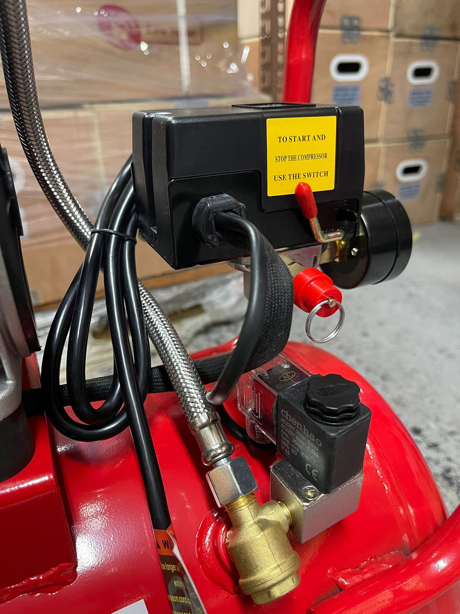 Tiger 3HP 30L 220V Oil Free & Silent Air Compressor (FOR EXPORT ONLY) | Model : GDG30-RED