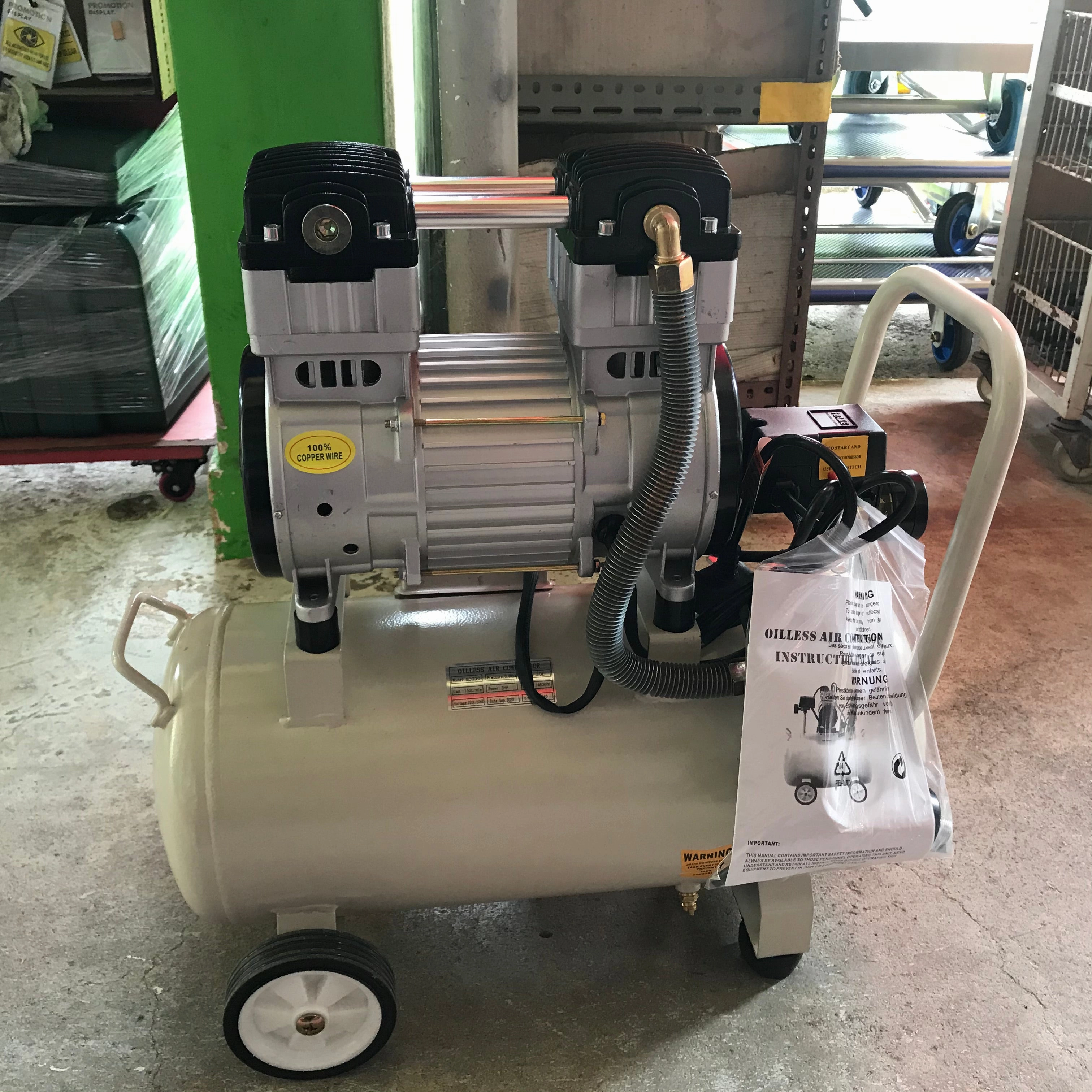 Tiger 3Hp 35L 240V #Gdg35(Wh) Oil Free & Silent Air Compressor (FOR EXPORT ONLY) | Model : GDG35-WHITE