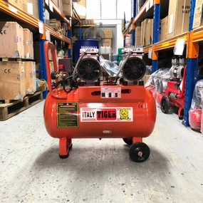Tiger 3HP 50L 220V Oil Free Air Compressor (FOR EXPORT ONLY) | Model : A-OF-550*2/50L