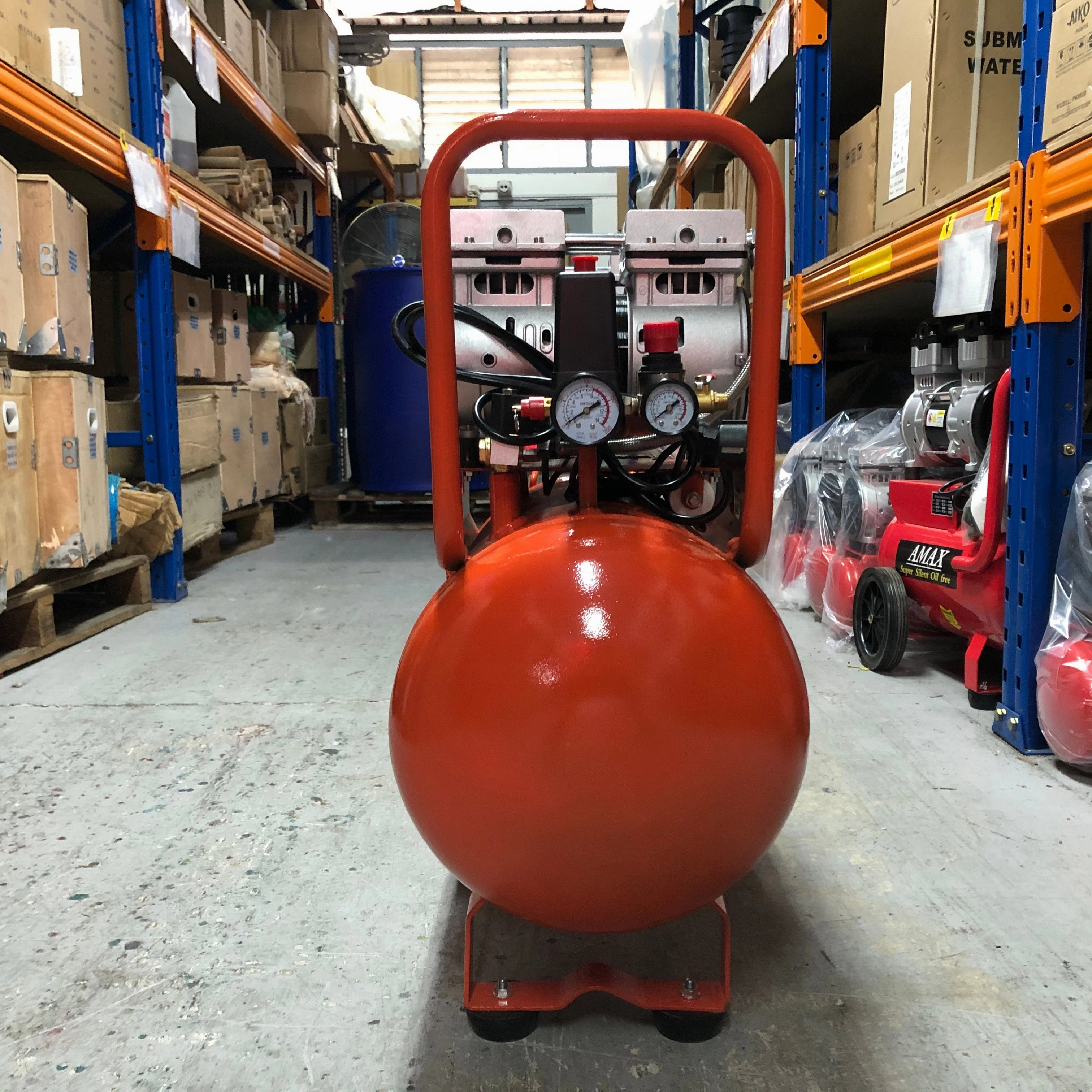 Tiger 3HP 50L 220V Oil Free Air Compressor (FOR EXPORT ONLY) | Model : A-OF-550*2/50L