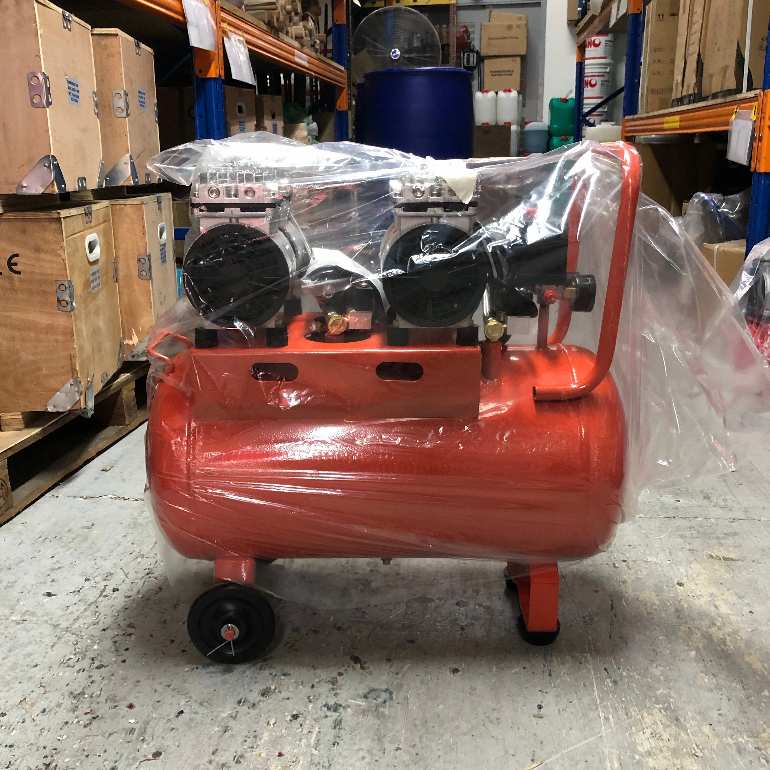Tiger 3HP 50L 220V Oil Free Air Compressor (FOR EXPORT ONLY) | Model : A-OF-550*2/50L