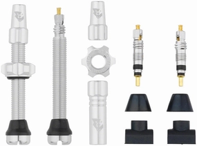 Wolf Tooth Tubeless Valve Stem Kit - 44 mm Silver