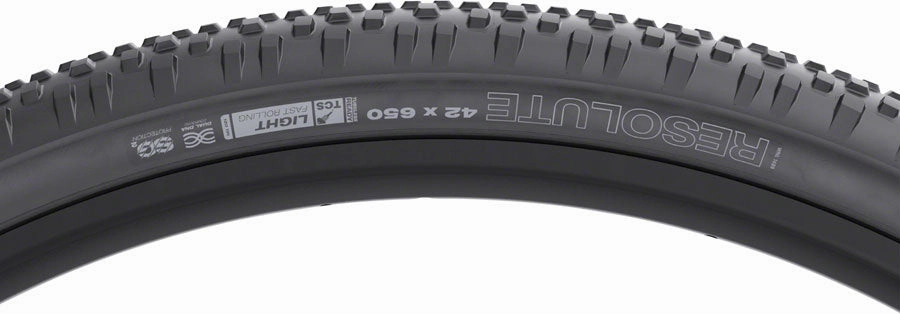 WTB Resolute Tire - 650b x 42, TCS Tubeless, Folding, Black, Light, Fast Rolling, SG2