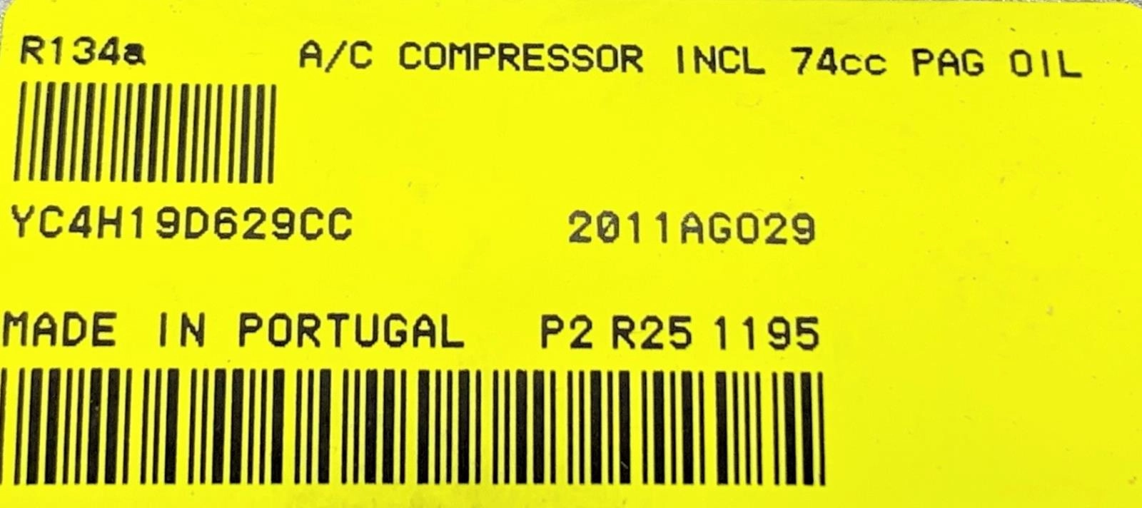 YC4H19d629CC New Ford STERLING L-SERIES A/C Compressor w/ 8 groove Clutch TPS
